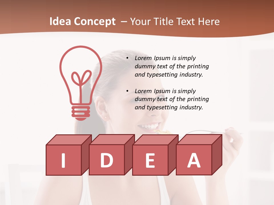 People White Indoor PowerPoint Template