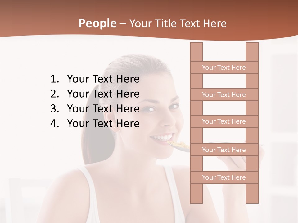 People White Indoor PowerPoint Template