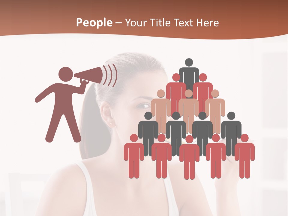 People White Indoor PowerPoint Template