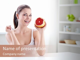 Human Fruit Home PowerPoint Template