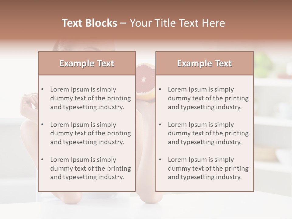Human Fruit Home PowerPoint Template