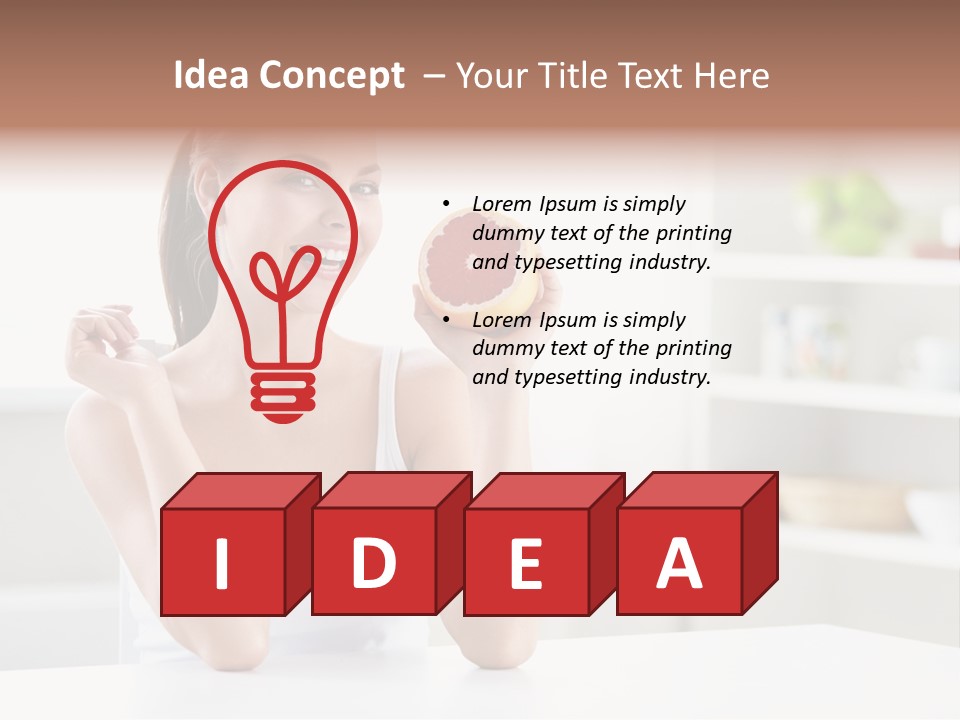 Human Fruit Home PowerPoint Template