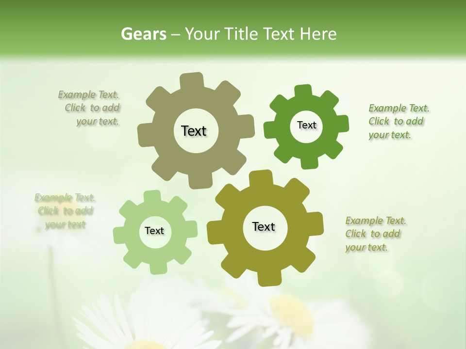 Defocused Close Up Fragrance PowerPoint Template