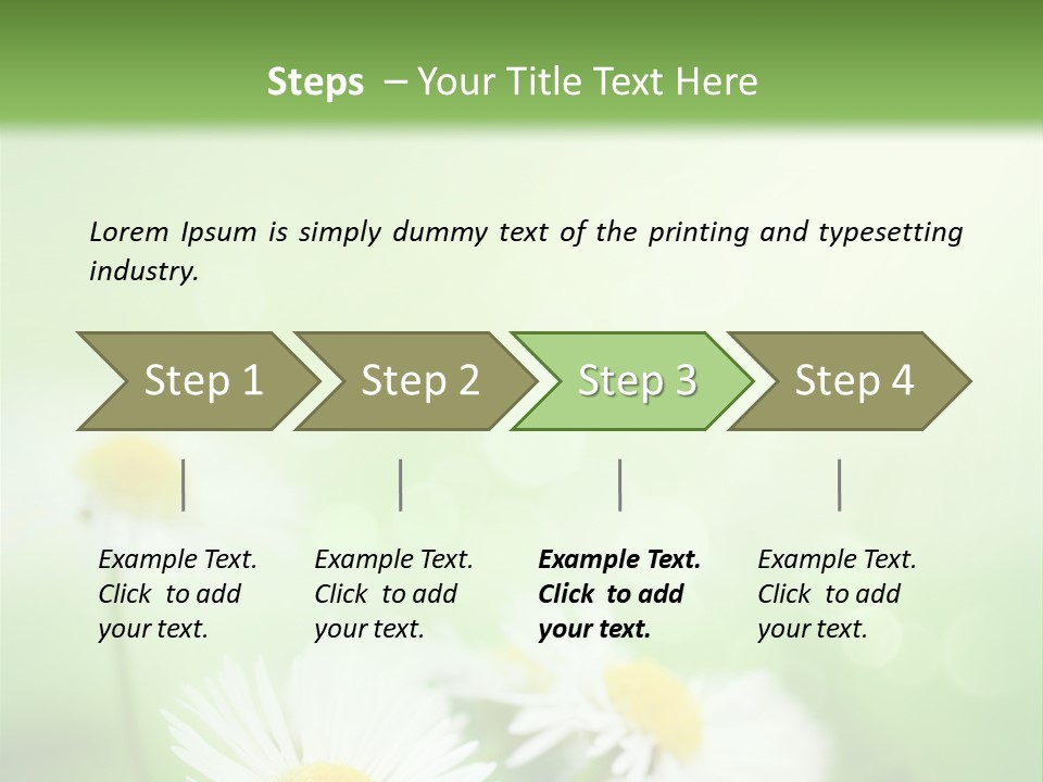 Defocused Close Up Fragrance PowerPoint Template