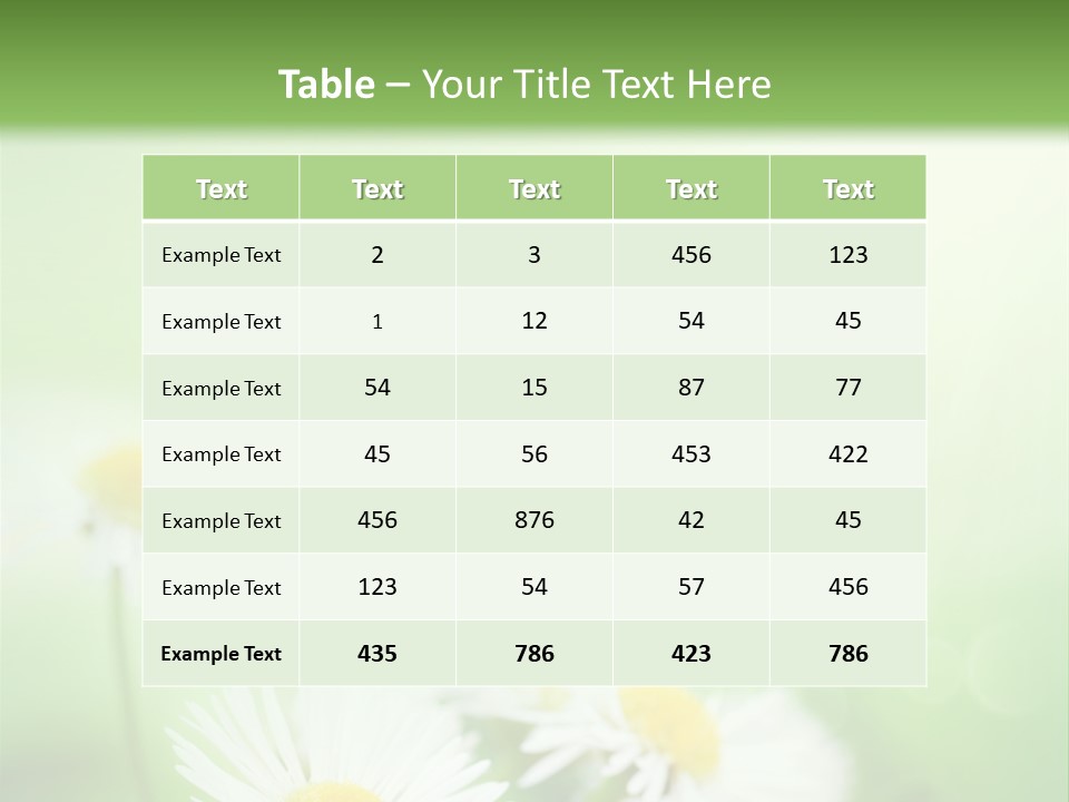 Defocused Close Up Fragrance PowerPoint Template