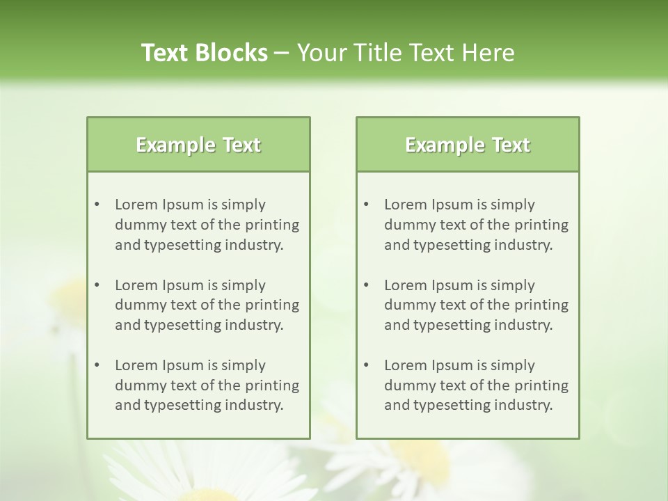 Defocused Close Up Fragrance PowerPoint Template