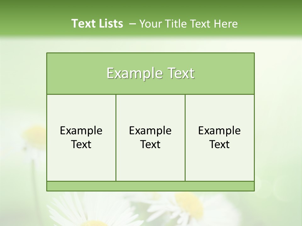 Defocused Close Up Fragrance PowerPoint Template