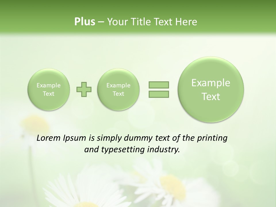 Defocused Close Up Fragrance PowerPoint Template