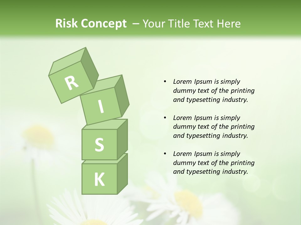 Defocused Close Up Fragrance PowerPoint Template