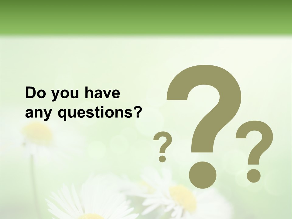 Defocused Close Up Fragrance PowerPoint Template