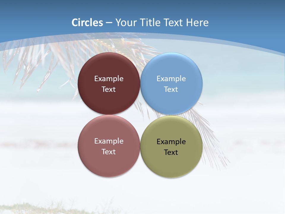 Vacation Turquoise Together PowerPoint Template