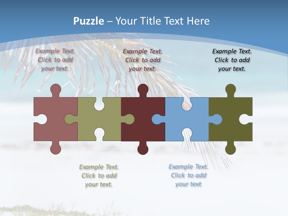 Vacation Turquoise Together PowerPoint Template