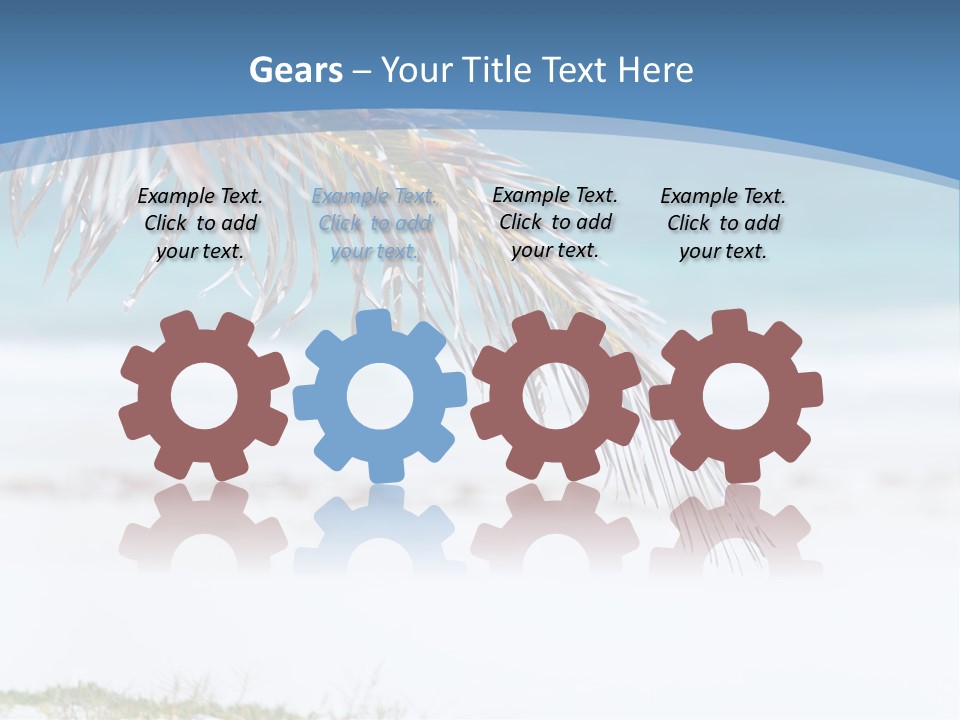 Vacation Turquoise Together PowerPoint Template