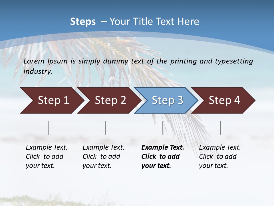 Vacation Turquoise Together PowerPoint Template