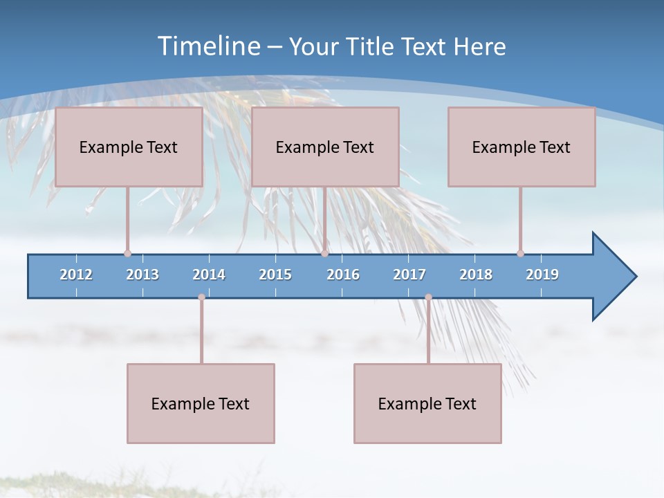 Vacation Turquoise Together PowerPoint Template