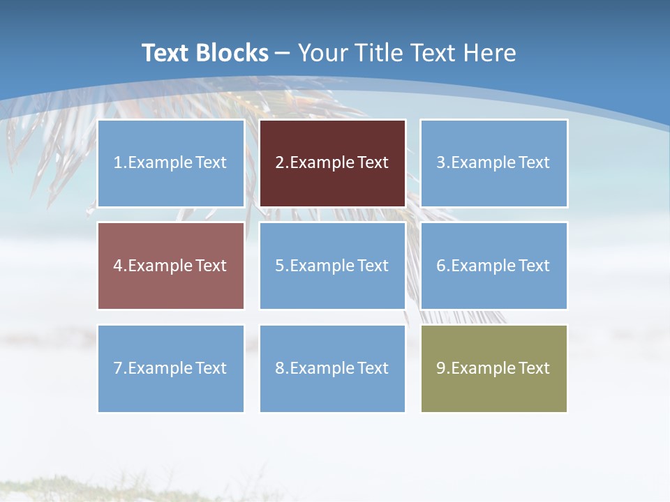 Vacation Turquoise Together PowerPoint Template