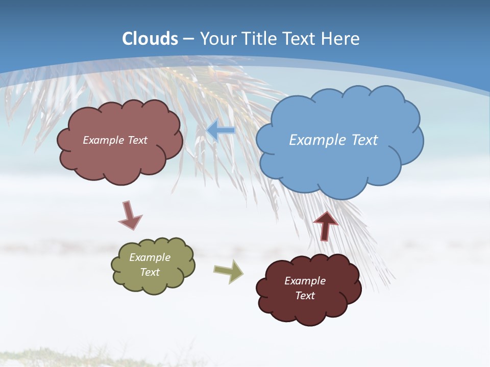 Vacation Turquoise Together PowerPoint Template