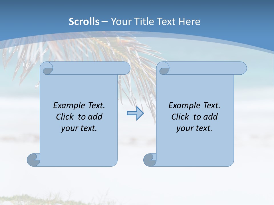 Vacation Turquoise Together PowerPoint Template
