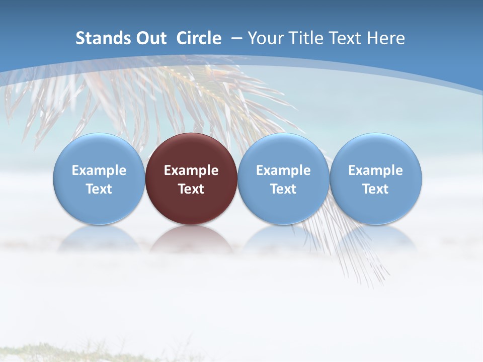 Vacation Turquoise Together PowerPoint Template