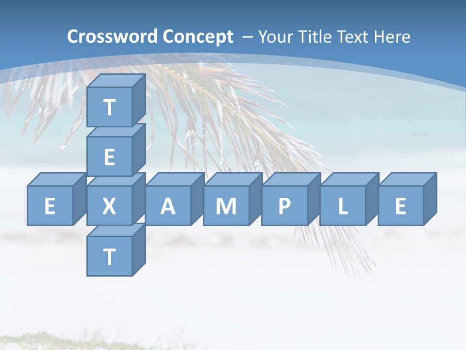 Vacation Turquoise Together PowerPoint Template