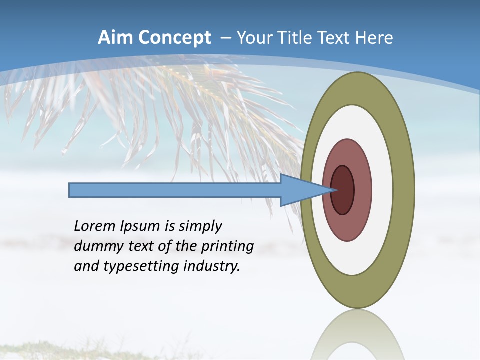 Vacation Turquoise Together PowerPoint Template