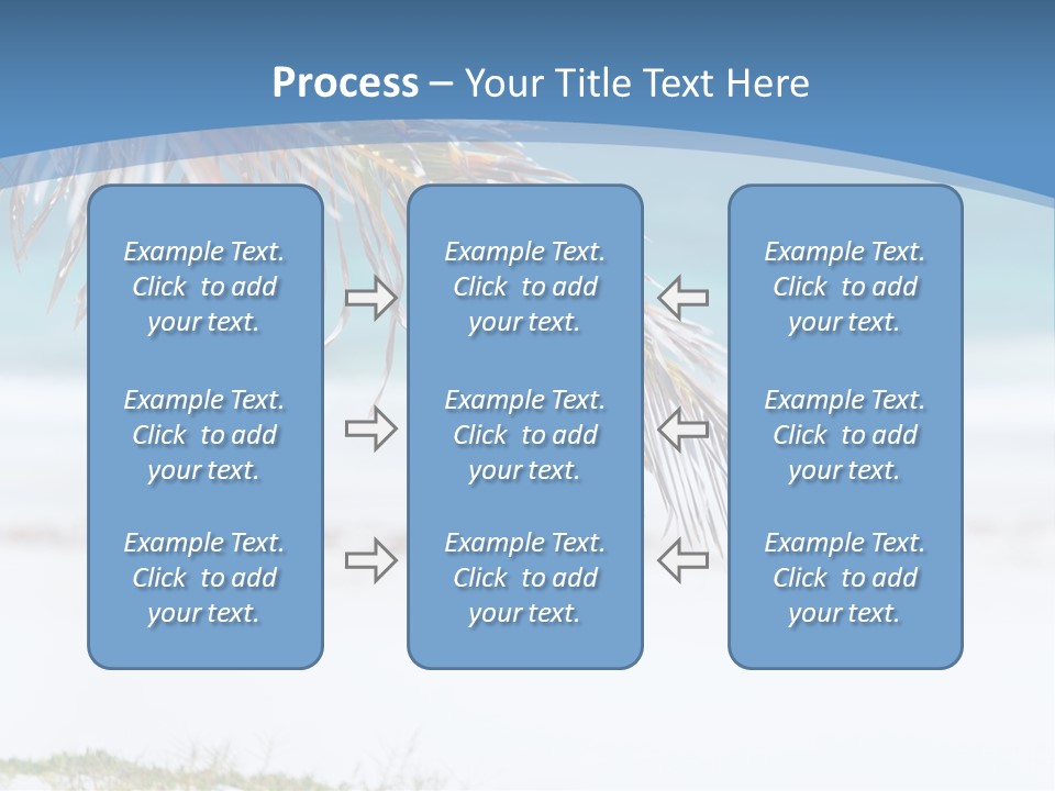 Vacation Turquoise Together PowerPoint Template