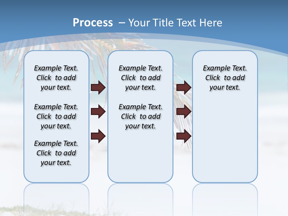 Vacation Turquoise Together PowerPoint Template