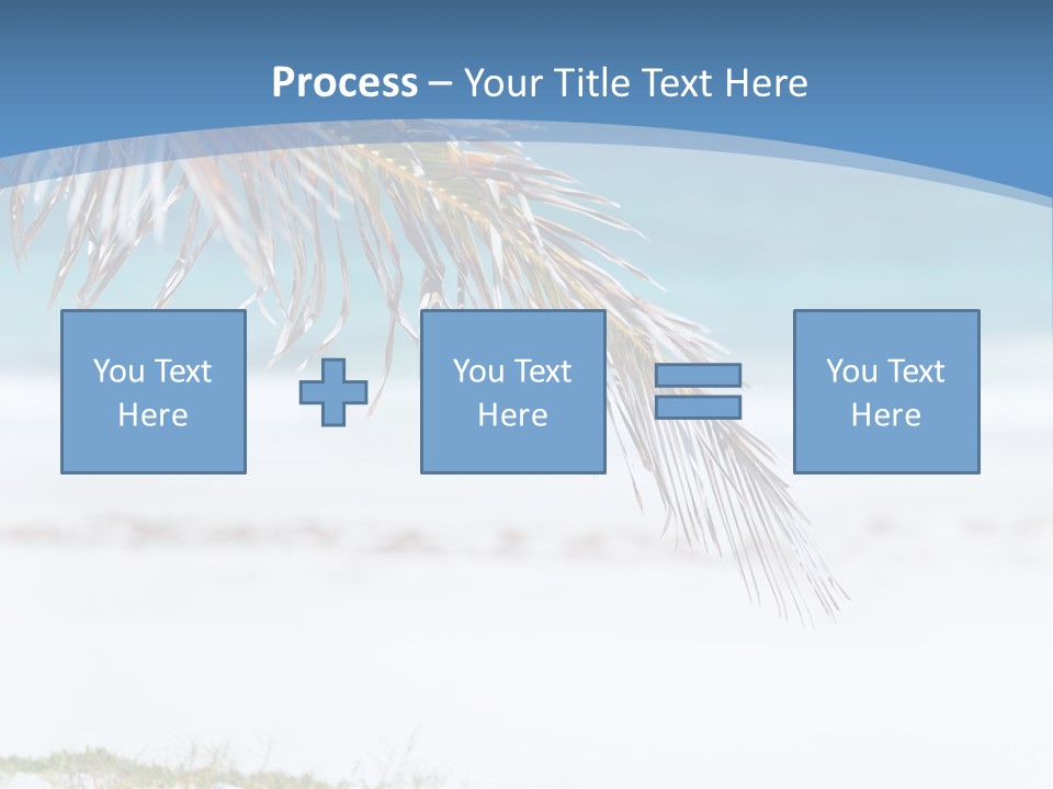 Vacation Turquoise Together PowerPoint Template