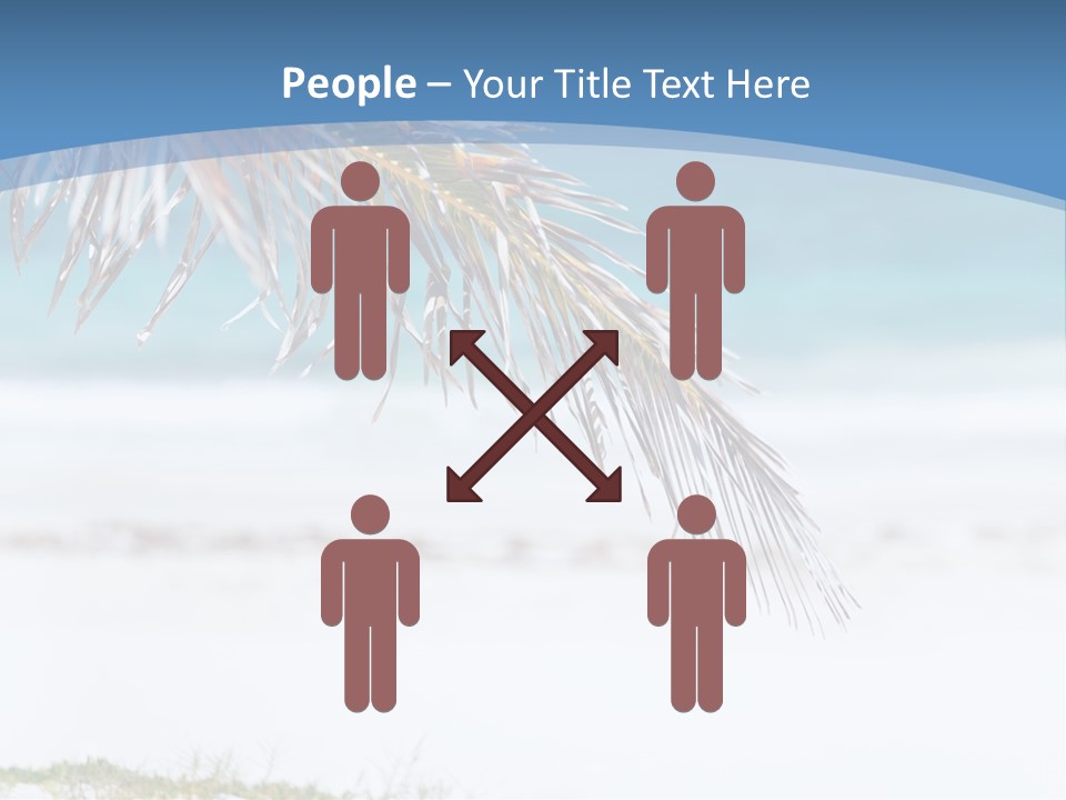 Vacation Turquoise Together PowerPoint Template