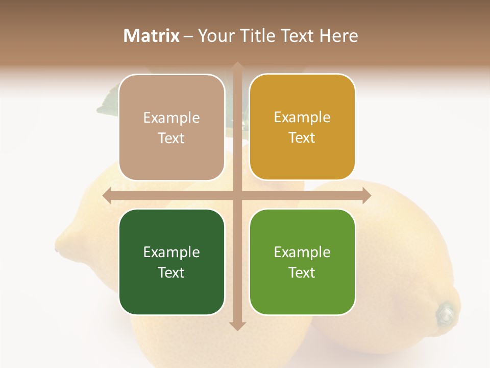 Leaf Food Half PowerPoint Template