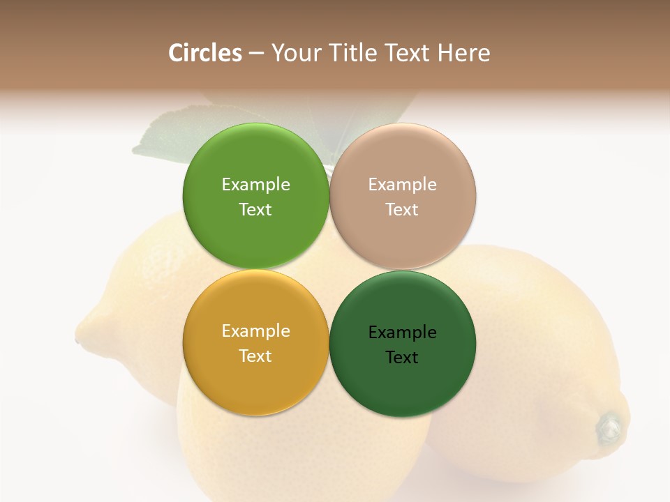 Leaf Food Half PowerPoint Template