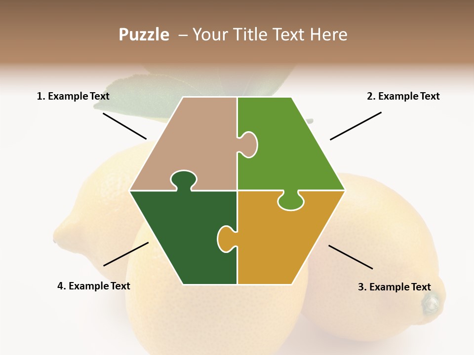 Leaf Food Half PowerPoint Template
