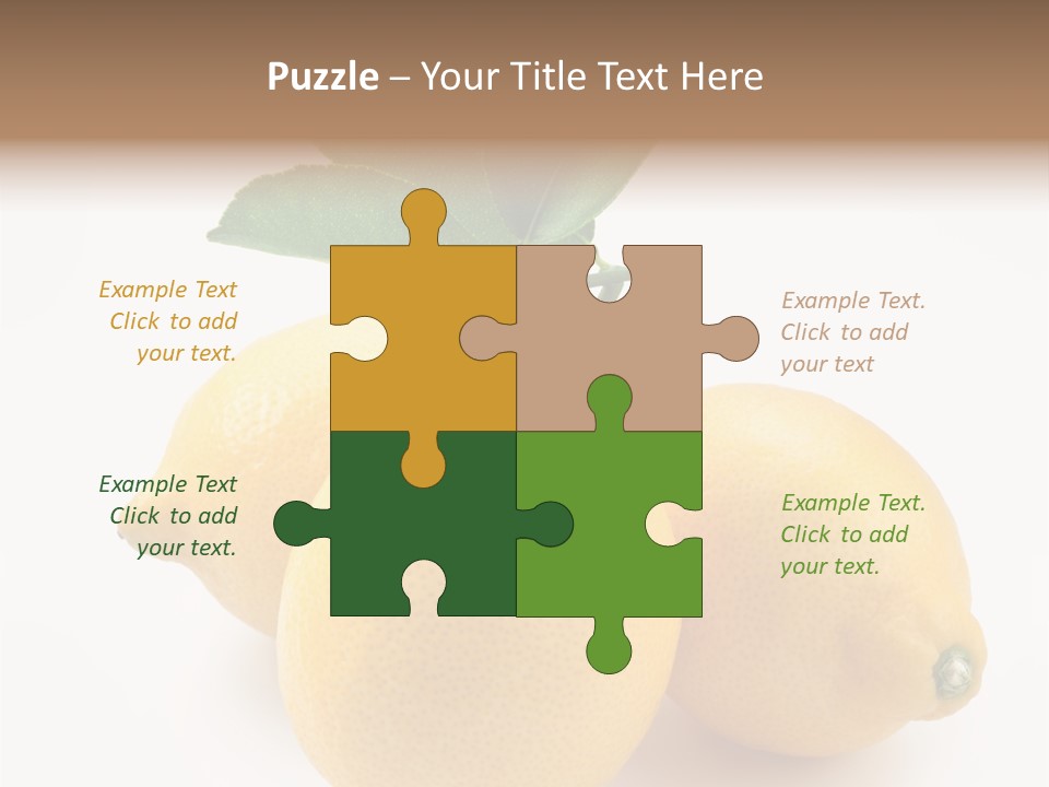 Leaf Food Half PowerPoint Template