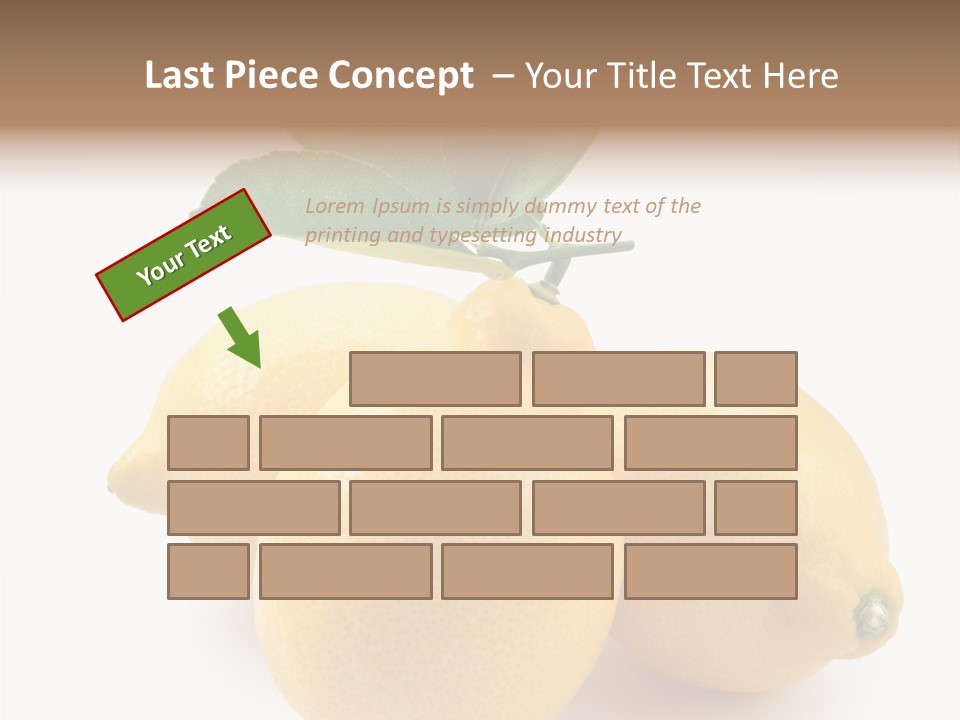 Leaf Food Half PowerPoint Template