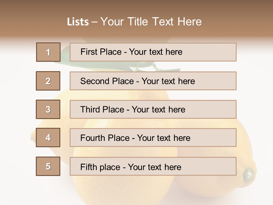 Leaf Food Half PowerPoint Template