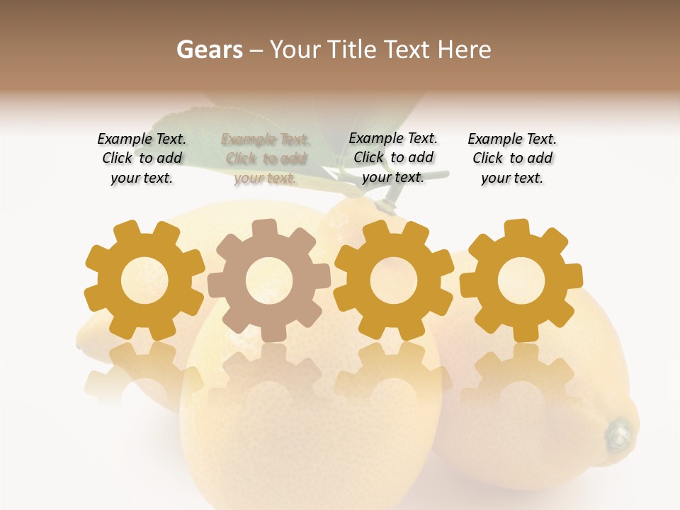 Leaf Food Half PowerPoint Template