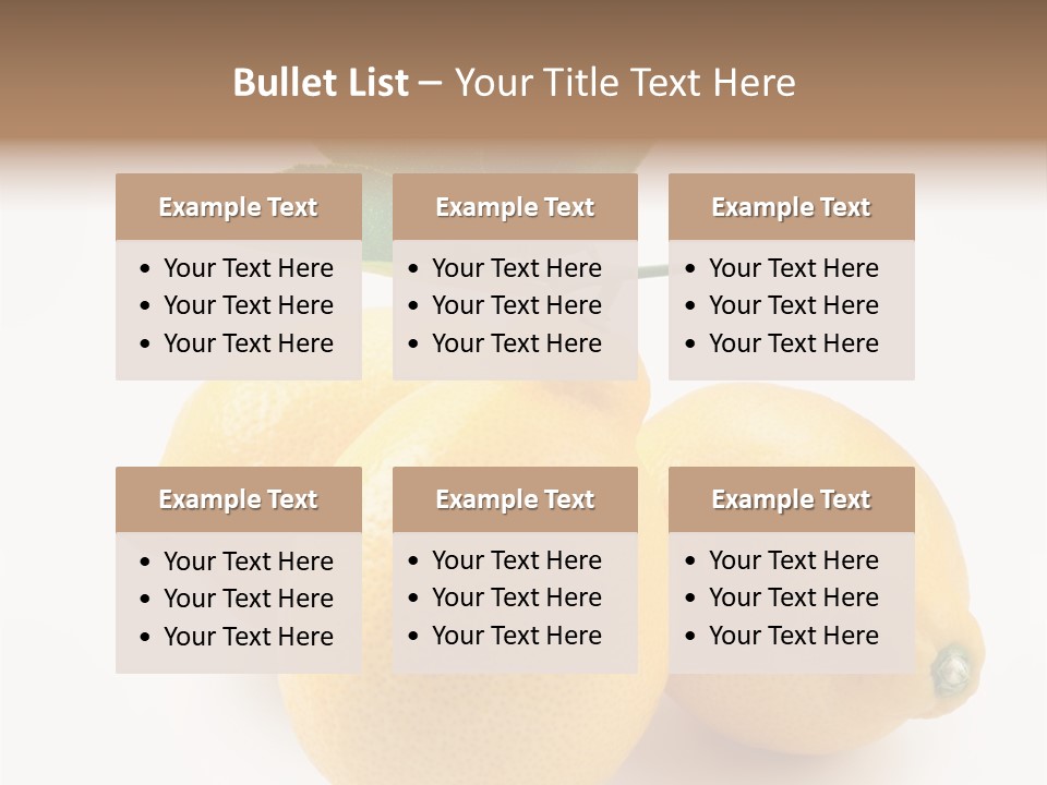 Leaf Food Half PowerPoint Template