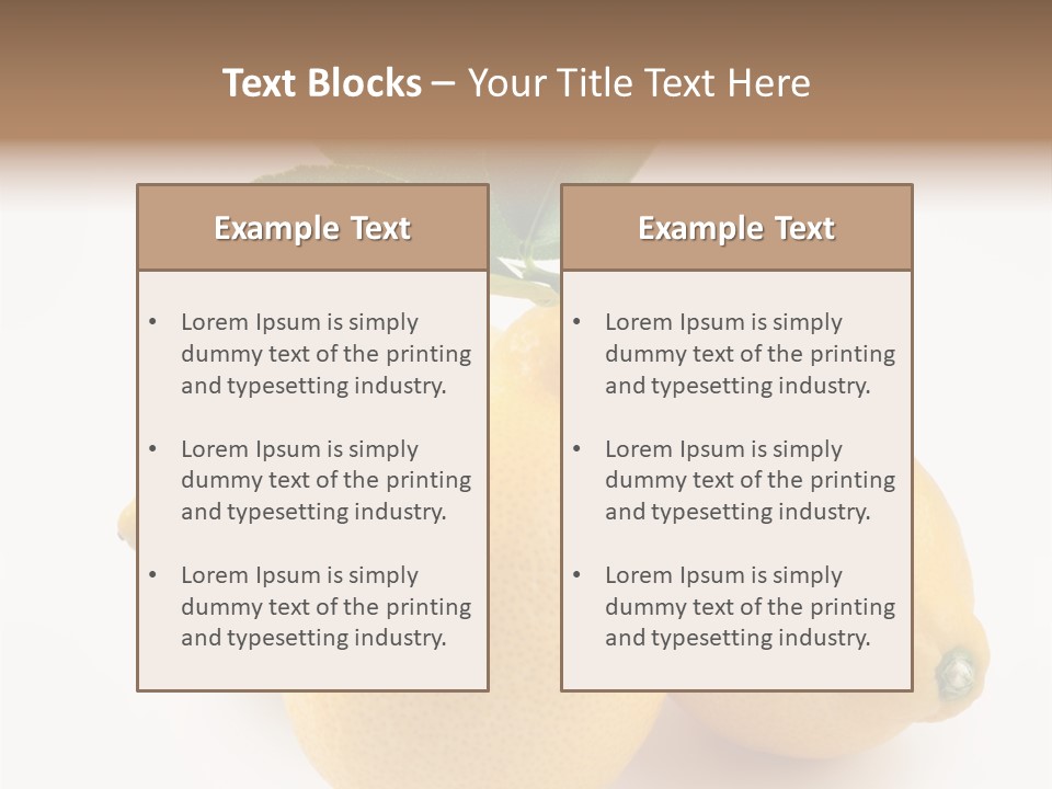 Leaf Food Half PowerPoint Template