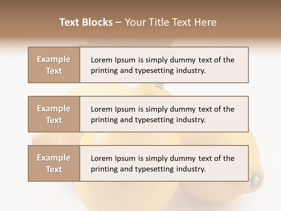 Leaf Food Half PowerPoint Template
