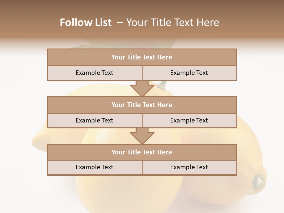 Leaf Food Half PowerPoint Template