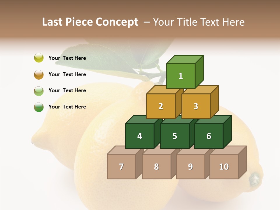 Leaf Food Half PowerPoint Template