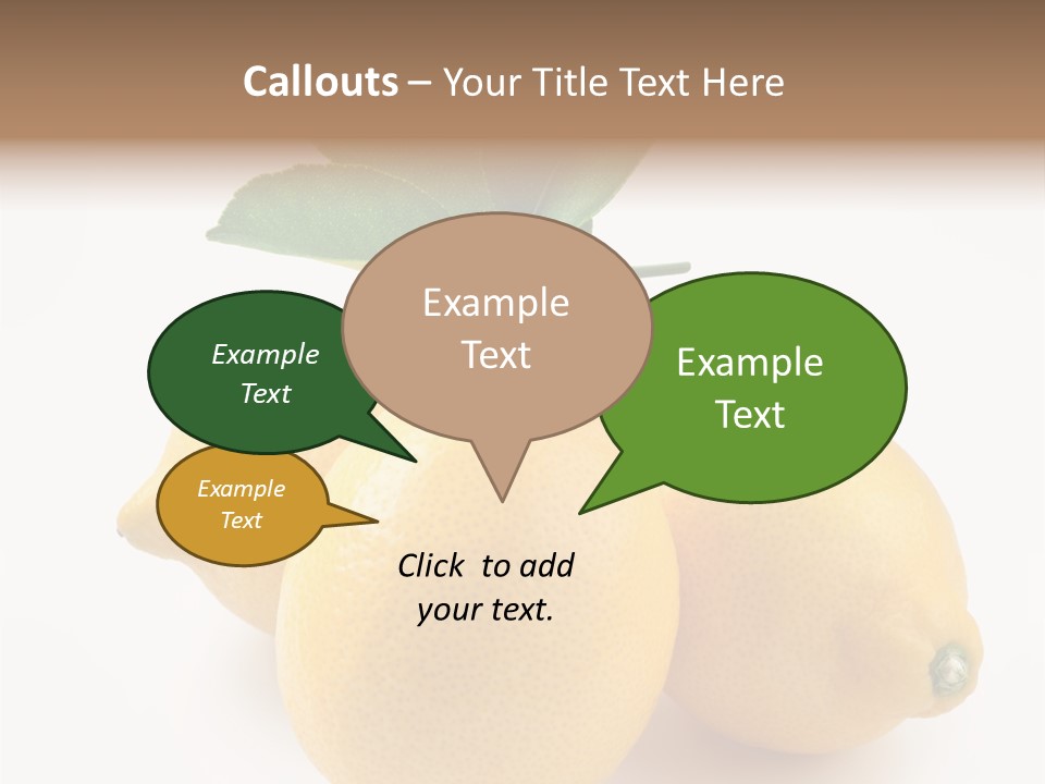 Leaf Food Half PowerPoint Template