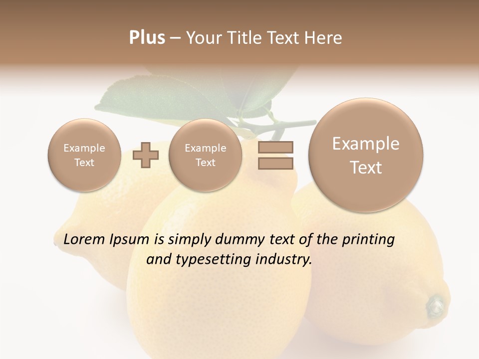 Leaf Food Half PowerPoint Template