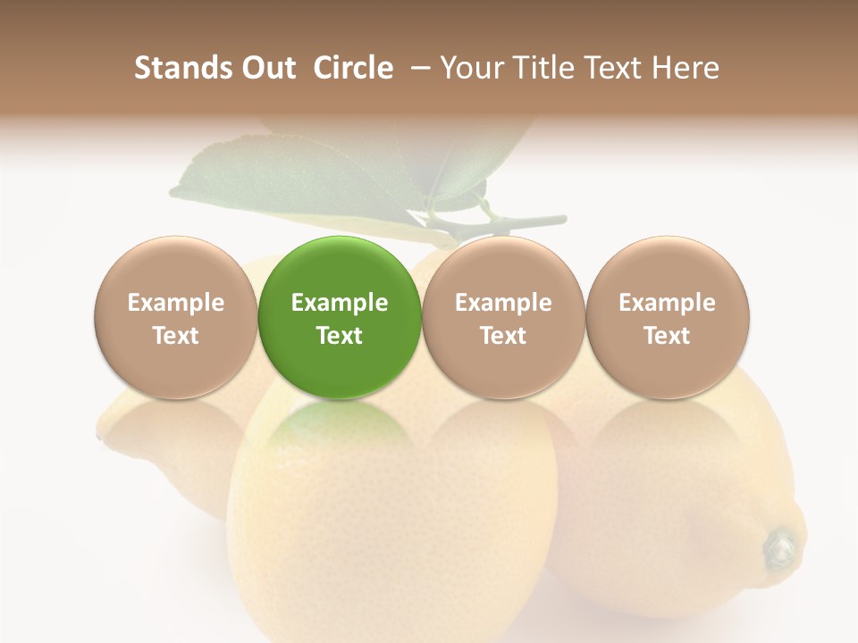 Leaf Food Half PowerPoint Template