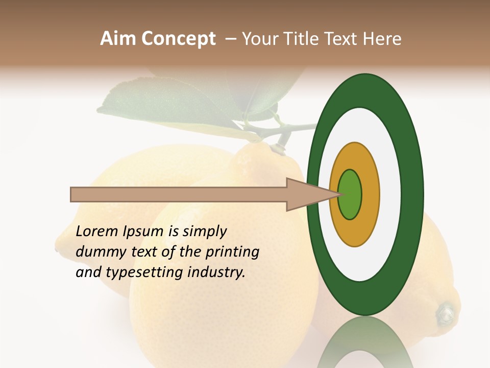 Leaf Food Half PowerPoint Template