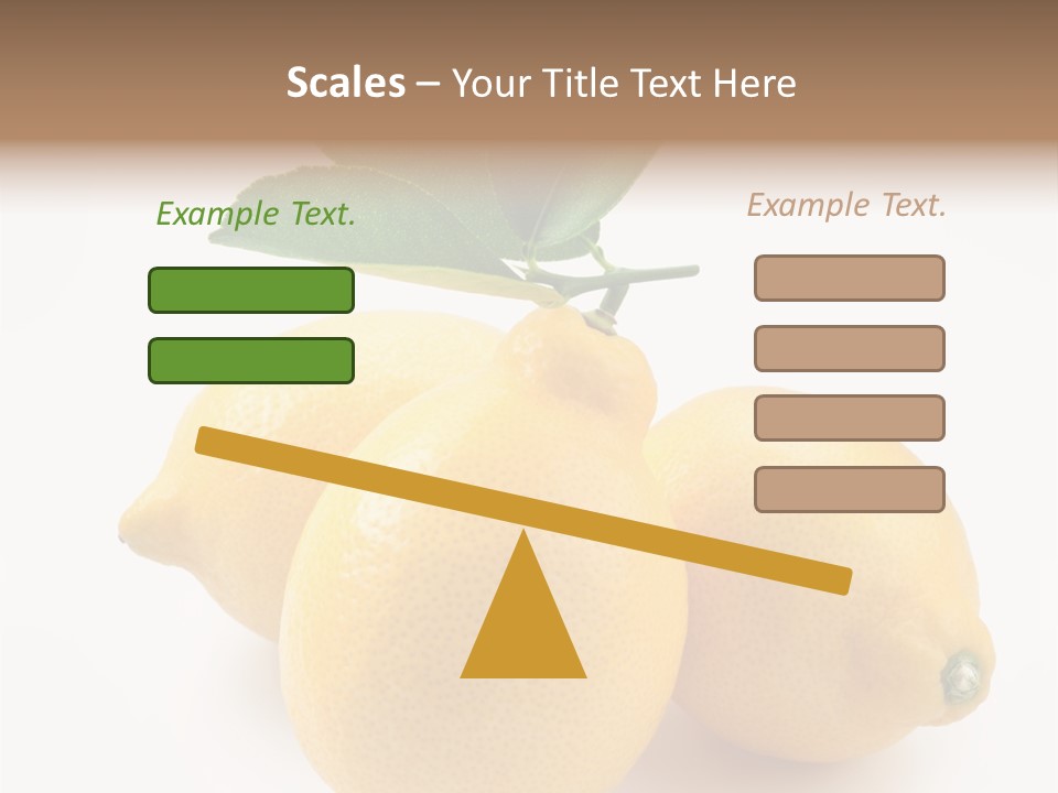 Leaf Food Half PowerPoint Template