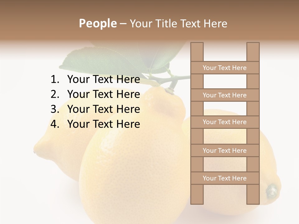 Leaf Food Half PowerPoint Template