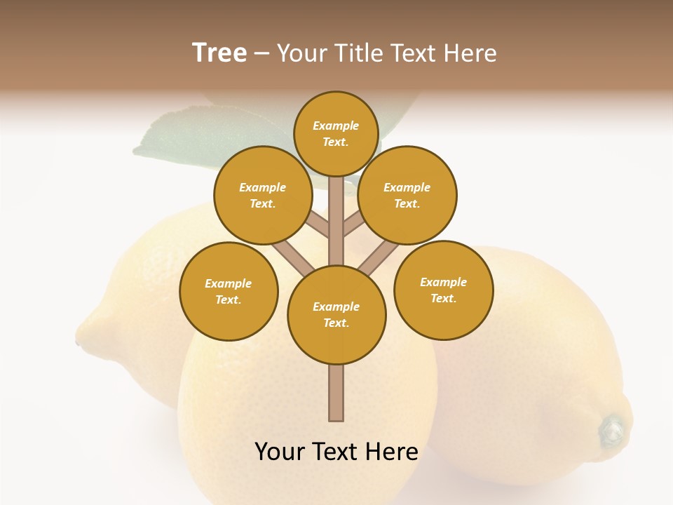Leaf Food Half PowerPoint Template