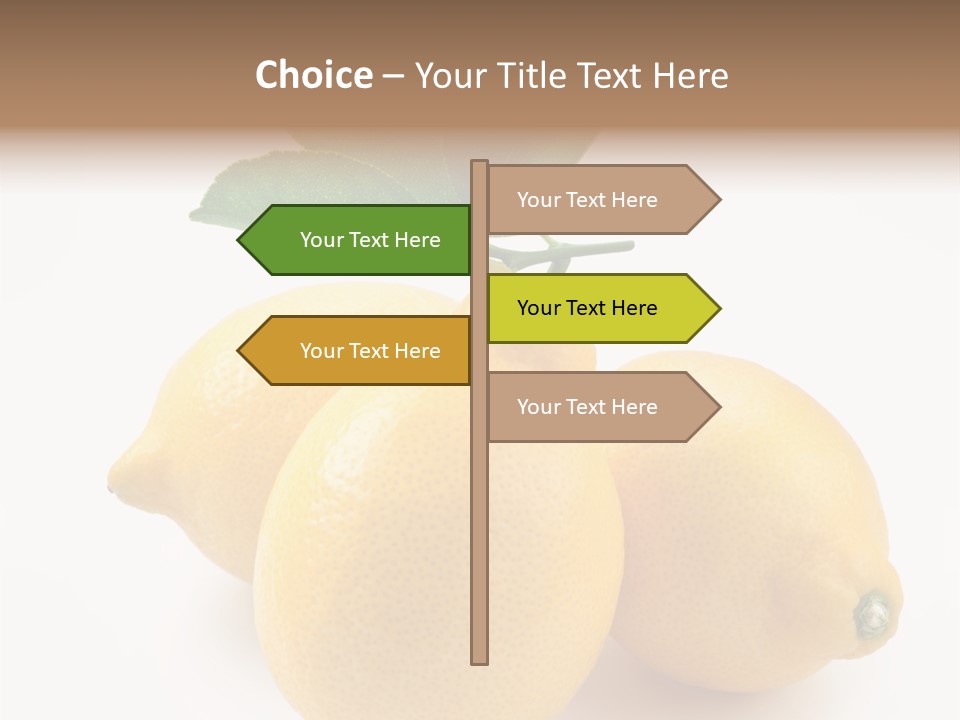Leaf Food Half PowerPoint Template