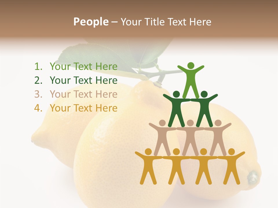 Leaf Food Half PowerPoint Template